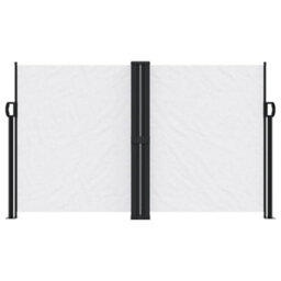Berkfield Retractable Side Awning White 140X1000 Cm - thumbnail 3