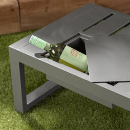 Alfresia Grey Garden Coffee Table & Stool With Ice Bucket - thumbnail 3