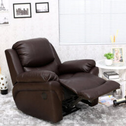 More4Homes Madison Electric Bonded Leather Automatic Recliner Armchair Sofa Home Lounge Chair (Brown) - thumbnail 9