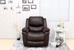 More4Homes Madison Electric Bonded Leather Automatic Recliner Armchair Sofa Home Lounge Chair (Brown) - thumbnail 8