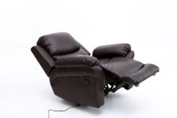 More4Homes Madison Electric Bonded Leather Automatic Recliner Armchair Sofa Home Lounge Chair (Brown) - thumbnail 4