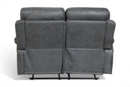 Faux Leather Grey 2 Seater Electric Recliner Sofa Venetian - thumbnail 6
