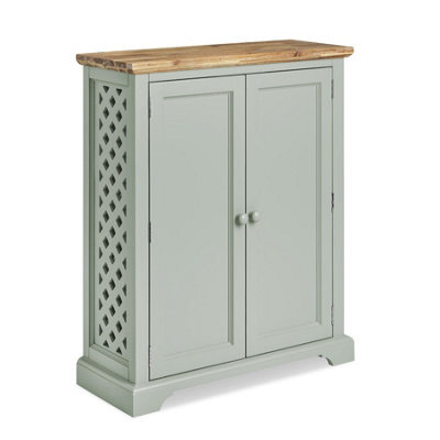 Statement Furniture Florence Shoe Storage Cabinet Wooden Shoe Rack - Sage Green - image 1