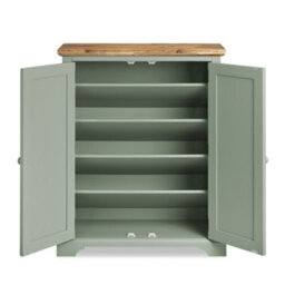 Statement Furniture Florence Shoe Storage Cabinet Wooden Shoe Rack - Sage Green - thumbnail 9
