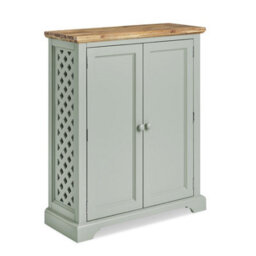 Statement Furniture Florence Shoe Storage Cabinet Wooden Shoe Rack - Sage Green