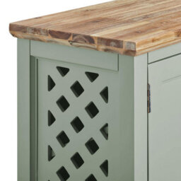 Statement Furniture Florence Shoe Storage Cabinet Wooden Shoe Rack - Sage Green - thumbnail 5
