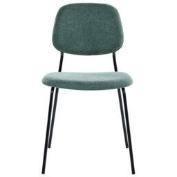 Beliani Set Of 4 Dining Chairs Riley Fabric Green - thumbnail 5