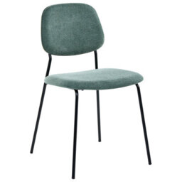 Beliani Set Of 4 Dining Chairs Riley Fabric Green - thumbnail 4