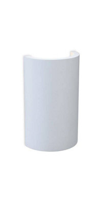 Luminosa Lighting Luminosa Gallery Led 2 Light Round Plaster Indoor Wall Light White, White