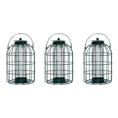 Samuel Alexander Pack Of 3 Wild Bird Hanging Nut Feeder With Squirrel Guard - image 1