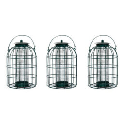 Samuel Alexander Pack Of 3 Wild Bird Hanging Nut Feeder With Squirrel Guard - thumbnail 1