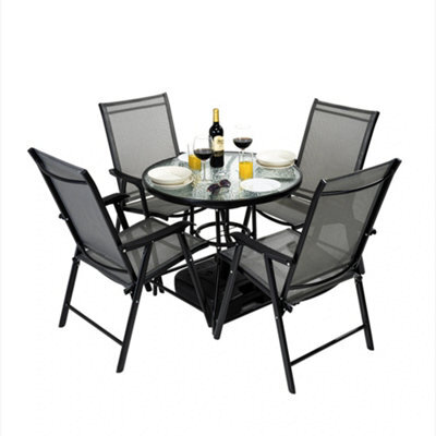 Luxury Living 5 Piece Outdoor Bistro Table & Chairs Dining Set - image 1