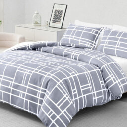 Pamposh Double Duvet Set Premium Brushed Microfiber Duvet Cover Double Ultrasoft  Duvet Double Cover Set With Zipper Closure - thumbnail 5