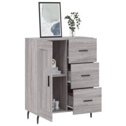 Berkfield Sideboard Grey Sonoma 69.5X34X90 Cm Engineered Wood - thumbnail 3