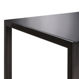 Wyld And Coco Nova Compact Dining Table Black Tempered Glass Top 120 X 80 Cm - thumbnail 5
