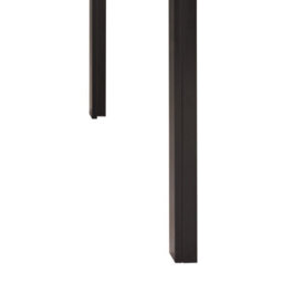 Wyld And Coco Nova Compact Dining Table Black Tempered Glass Top 120 X 80 Cm - thumbnail 6