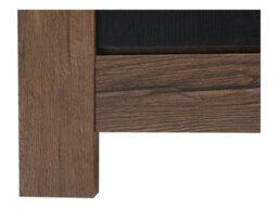 Arte Balin 68 Cm 1 Door Display Cabinet With Led Lights Oak Monastery Oak Black - thumbnail 7