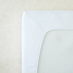 The Tiny Bed Company Premium Quality Certified Organic 100% Cotton Fitted Sheet For Travel Cot Mattress 104 X 74Cm - thumbnail 4