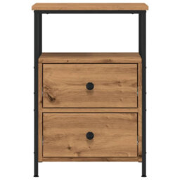 Berkfield Bedside Cabinets 2 Pcs Artisan Oak 34X35.5X50 Cm Engineered Wood - thumbnail 4