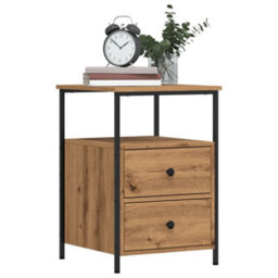 Berkfield Bedside Cabinets 2 Pcs Artisan Oak 34X35.5X50 Cm Engineered Wood - thumbnail 1