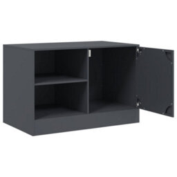 Berkfield Tv Cabinets 2 Pcs Anthracite 67X39X44 Cm Steel - thumbnail 7