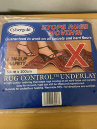 eXtreme Cybergold Rug Control  Anti Slip Underlay - Stop Rug/runner Movement - 50 X 100Cm