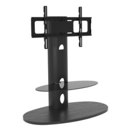 "Avf Affinity Chepstow 93Cm Oval Tv Stand, For Tvs 32-65"" - Black" - thumbnail 2