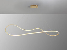 Luminosa Lighting Luminosa Lia Bar Pendant Ceiling Light Gold Leaf Led 2700-5000K Remote Control - Uk Stock - thumbnail 5