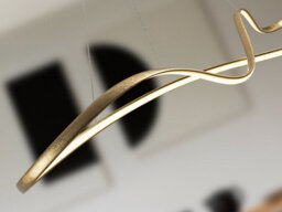 Luminosa Lighting Luminosa Lia Bar Pendant Ceiling Light Gold Leaf Led 2700-5000K Remote Control - Uk Stock - thumbnail 3