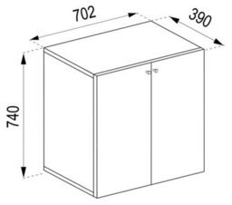 Vcm Chest Of Drawers Sideboard Vandol 1 Turning Doors - thumbnail 5
