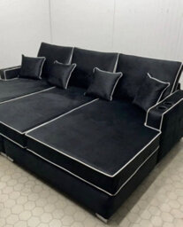 Stratus Interiors Regency Cinema Sofa With Piping Border, Cup Holders & Stylish Corner Design For Luxury Living Rooms - thumbnail 6