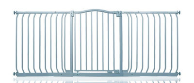Safetots Curved Top Safety Gate, 179Cm - 188Cm, Matt Grey, Pressure Fit Stair Gate - image 1