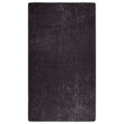 Berkfield Rug Washable 190X300 Cm Anthracite Anti Slip