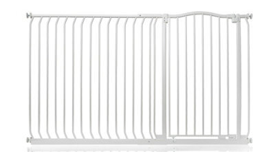 Bettacare Extra Tall Curved Top Dog Gate, 171Cm - 180Cm, Matt White, Extra Tall 100Cm In Height, Pressure Fit Pet Gate - image 1