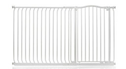 Bettacare Extra Tall Curved Top Dog Gate, 171Cm - 180Cm, Matt White, Extra Tall 100Cm In Height, Pressure Fit Pet Gate - thumbnail 1