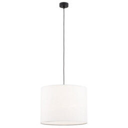 Luminosa Lighting Luminosa Hilary Cylindrical Pendant Ceiling Light White, Black Structure - thumbnail 1
