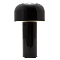 Happy Homewares Gloss Black Modern Mushroom Style Rechargeable Led Touch Dimmable Table Lamp - thumbnail 8