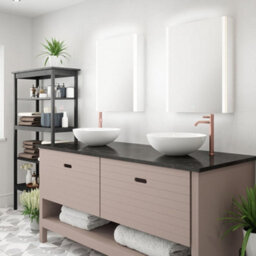 550 X 700mm Ip44 Led Bathroom Mirror Cabinet With Bluetooth Speaker And Touch Demister - thumbnail 3