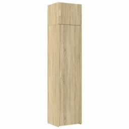 Berkfield Slim Storage Cabinet Sonoma Oak 50X42.5X225 Cm Engineered Wood - thumbnail 2