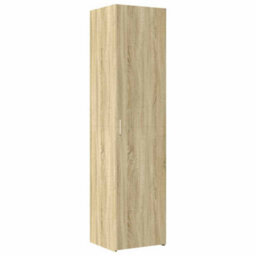 Berkfield Slim Storage Cabinet Sonoma Oak 50X42.5X225 Cm Engineered Wood - thumbnail 6