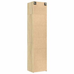 Berkfield Slim Storage Cabinet Sonoma Oak 50X42.5X225 Cm Engineered Wood - thumbnail 8