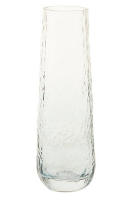 Orsina Stylish Small Blue Glass Vase, Functional And Versatile Floral Glass Vase, Lightweight Vase For Flowers - image 1