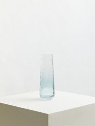 Orsina Stylish Small Blue Glass Vase, Functional And Versatile Floral Glass Vase, Lightweight Vase For Flowers - thumbnail 4