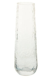 Orsina Stylish Small Blue Glass Vase, Functional And Versatile Floral Glass Vase, Lightweight Vase For Flowers