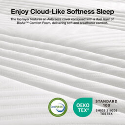 Novilla Memory Foam Pocket Sprung Mattress,25Cm Deep - thumbnail 3