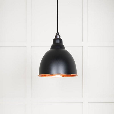 From the Anvil Hammered Copper Brindley Pendant In Elan Black - image 1