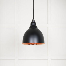 From the Anvil Hammered Copper Brindley Pendant In Elan Black - thumbnail 2