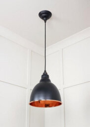 From the Anvil Hammered Copper Brindley Pendant In Elan Black - thumbnail 5