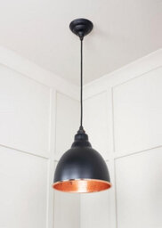 From the Anvil Hammered Copper Brindley Pendant In Elan Black - thumbnail 4