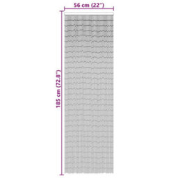 Vidaxl Insect Door Curtain Dark Grey 56X185 Cm Bamboo - thumbnail 3